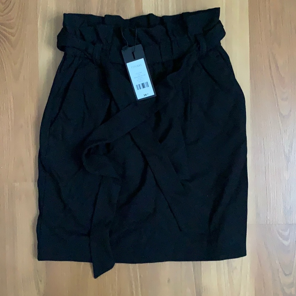 Dynamite paperbag black pencil skirt, size XXS